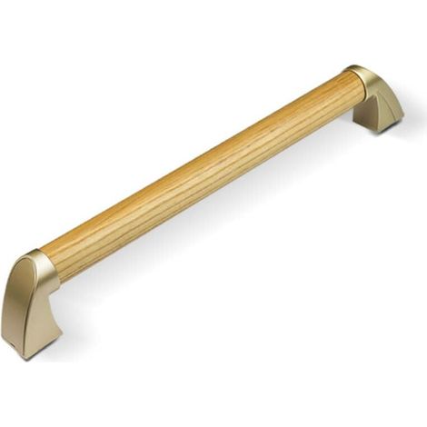 Barre D'appui Bois pour Salle de Bain, Etanche Antidérapant la Sécurité Barres D'appui pour Escaliers et Couloir 34cm (1/4)