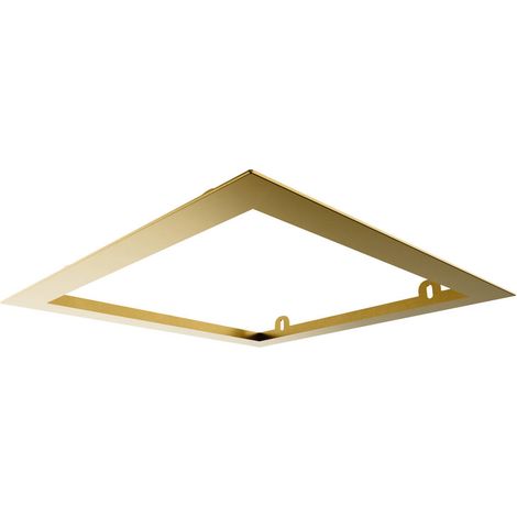 Pre-Cadre 35X35Cm Tete Douche Encastré Au Plafond Or Carré - GME (1/2)