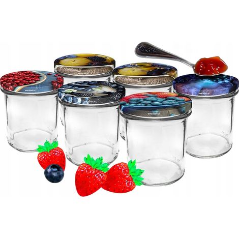 Bocaux de conservation avec couvercles, lot de 6, 346 ml (1/5)