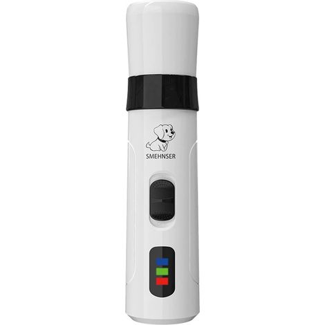 Lime à ongles électrique pour animaux - Lime à ongles électrique pour chiens, coupe-ongles silencieux à tête diamantée pour chiots, lime pour chiens et chats de petite, moyenne et grande taille