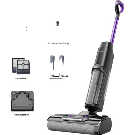 Aspirateur eau et poussière sans fil, autonomie de 35 minutes, filtre HEPA, autonettoyant, lot de 2-AquaForge (1/2)