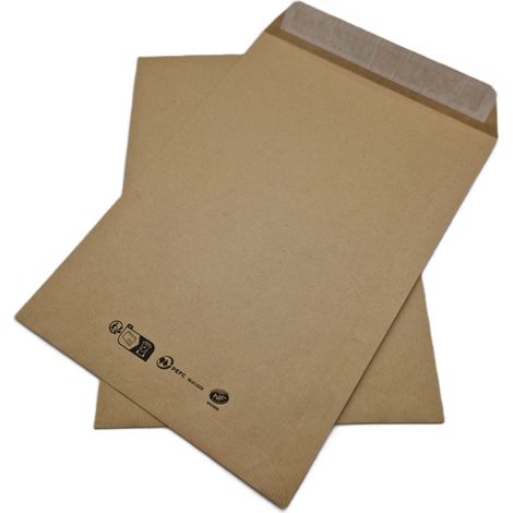 Lot de 100 Pochettes C4 229 x 324 mm sans fenêtre Kraft 90 gr (1/4)