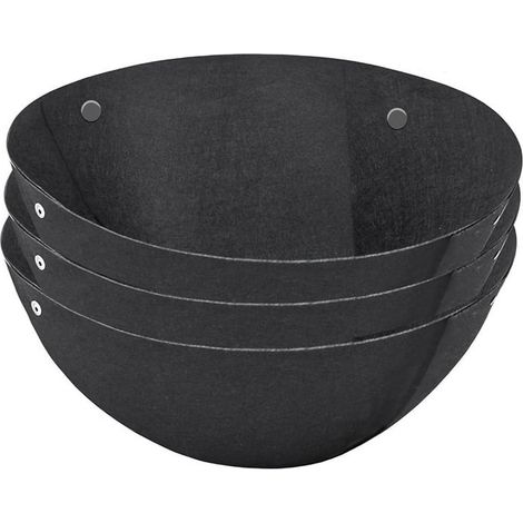 Liner Pour Panier Suspendu - Felt - 40 cm - Noir - Pour Paniers Suspendus Et Supports Métalliques - 3 Pièces (1/5)