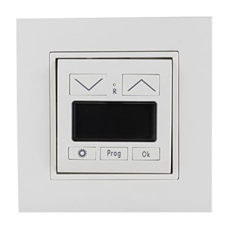 REV 0399490190 Timer per Tapparelle a Incasso Compatibile con Gira Jung Merten Busch Jaeger Memoria 36h Programma Casuale colore Bianco (1/4)