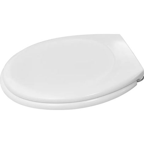 Sedile wc dedicato Nero Ceramica serie Iceberg rallentato con sgancio rapido (1/5)