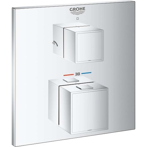 Grohe Grohtherm Cube - Thermostatarmatur - Unterputz für 2 Verbraucher, verchromt 24154000 (1/2)