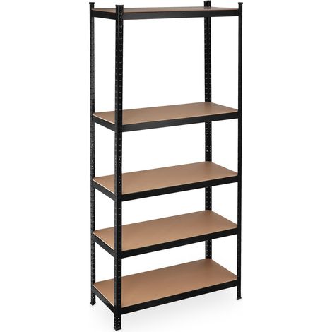 Lagerregal 220 cm hoch schwarz 8830879