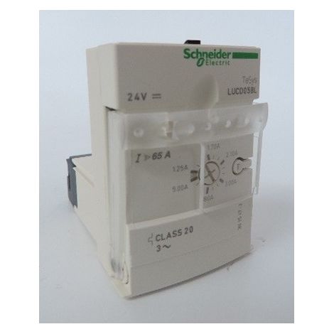 Unité de contrôle évolutif 1.25-5A 24V CC classe 20 pour commande et protection moteur 3P SCHNEIDER ELECTRIC LUCD05BL
