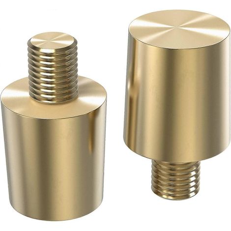 Adaptateur de borne de batterie en laiton compatible, une paire de connecteurs de borne de batterie M8, vis d'adaptation de borne de tonalité en laiton, borne de batterie solide, adaptateur de borne d (1/5)