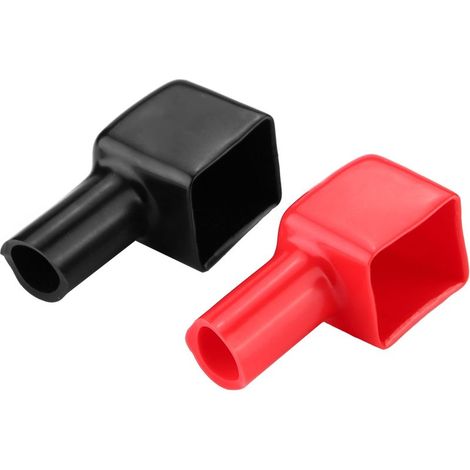GARRYFIZH Capuchons de bornes de batterie, lot de 2, ignifugés, isolants et résistants à l'usure, 4,5 x 2 x 2 cm, pour voiture (1/5)