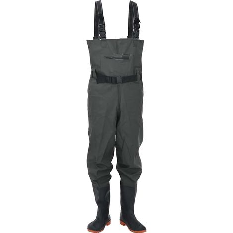 Cuissardes avec bottes et ceinture vert foncé taille 42 (1/5)