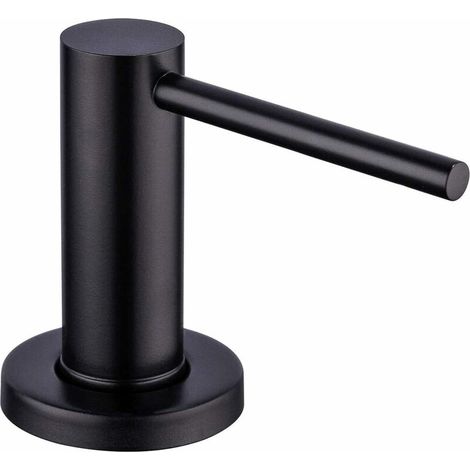 Dispensador de jabón negro de 500 ml para fregadero de cocina Cisea