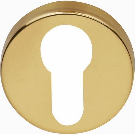 Bocchetta in Ottone Satinato Cromato con Foro Yale modello Idea 1 PZ (1/2)