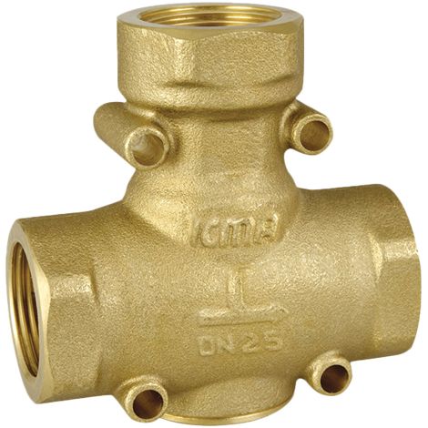 Vanne anti-condensation pour thermopoeles VTC511 raccord 1'F / DN25 ouverture 55oC me'langeur thermique