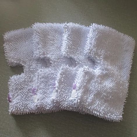 Reinigungszubehör kompatibel mit dem Shark S3501 S3500 Dampfmopp-Set: Ersatz-Mikrofaser-Moppköpfe (4 Stück)