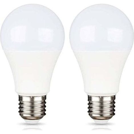 E27 9W 12V LED Blanc Froid 6500K pour Camping, équivalent Halogène 75W, Ampoule LED AC DC 12 Volt 24 Volt E27 pour Pannneau Solaire/Garage/Jardin, non-dimmable, lot de 2 [Classe énergétique A+] (1/4)