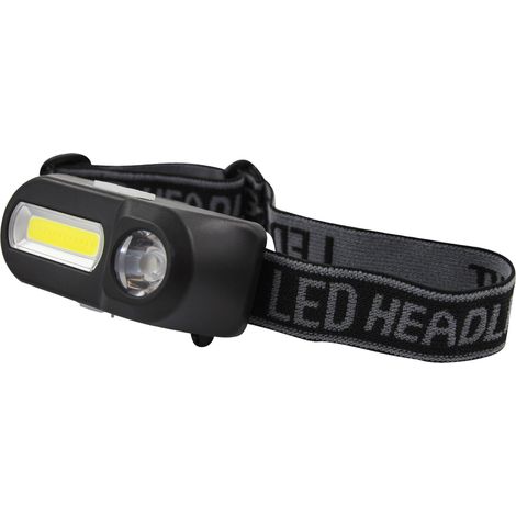Uni-Com Rechargeable Head Torch with LED Spotlight & COB Light