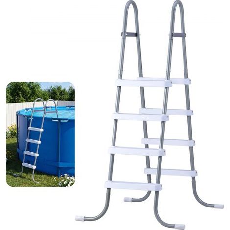 Échelle de Piscine Hors Sol 122 cm Échelle de Piscine Acier (1/5)