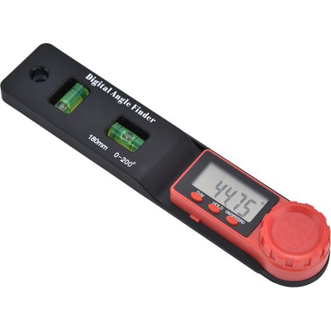 2-in-1 digitales Winkelmesser und Winkelmesser 0-200° mit Wasserwaage, Präzisionswinkelmessgerät (1/5)