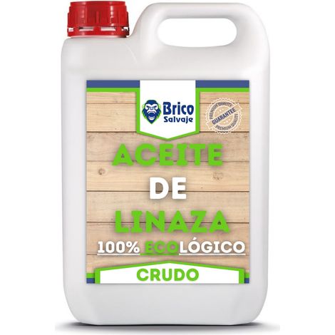 Aceite de Linaza CRUDO para la Madera 1 L  Ladrillo, Terrazo, Teja  Nutrición  Ecológico (1/4)
