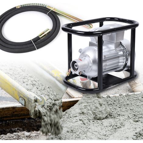 Betonrüttler  1500 W  Innenrüttler  Handrüttler  Rüttelflasche  Flaschenrüttler   Elektrisch  flexible Welle  Dauerbetrieb