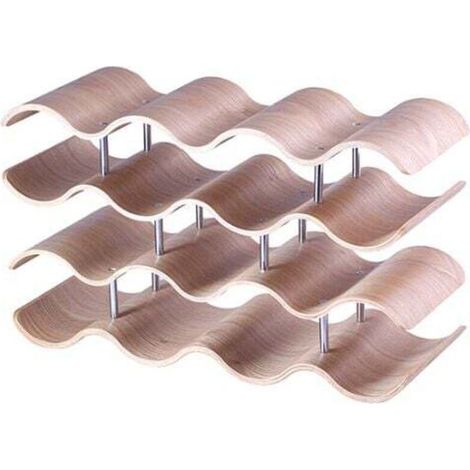 Casier à Bouteilles Gamme Empilable Bouteilles Vin en Bambou Porte Bouteilles pour Maison Cuisine Bar (1/4)