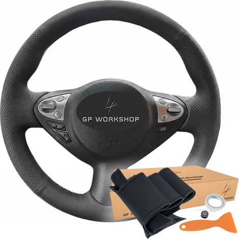 Patrón de embellecedor de la funda del volante PARA Infiniti FX FX35 FX37 FX50 QX70 (1/5)