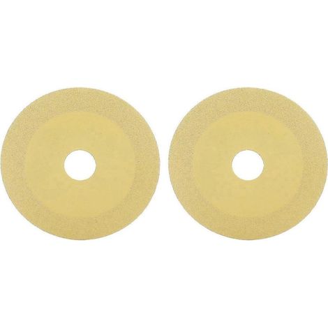 Lot de 2 disques diamantés pour meuleuse d'angle, outil rotatif, lame de scie pour carrelage, verre et champagne. (1/4)