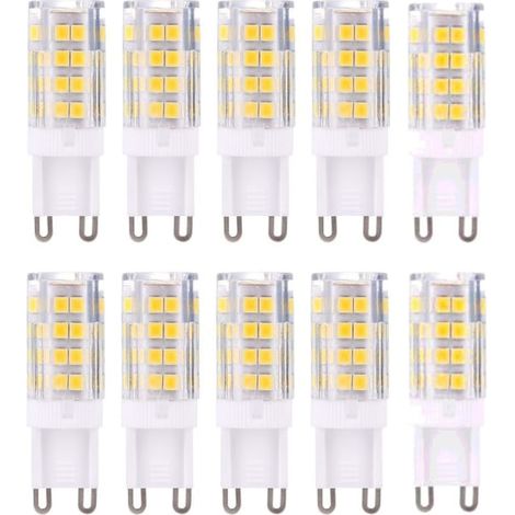 Ampoules LED G9, blanc chaud 3000K 5W, lot de 10 (1/5)