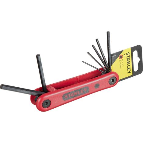 Stanley Pro-Series Foldable Hex Key Set – 7 Pieces (1.5mm to 6mm)