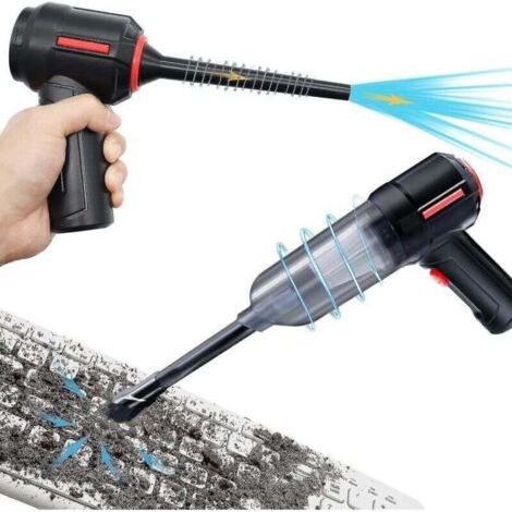 ALLIANDISAspirateur d'ordinateur 3 en 1, souffleur d'air comprimé, aspirateur à main portable sans fil, kit de nettoyage de clavier, bombe d'air électrique (1/3)