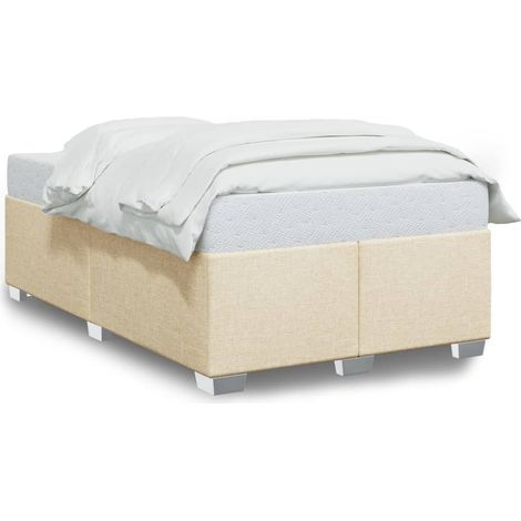 Maison Exclusive - Bettgestell ohne Matratze Creme 120x190 cm Sto