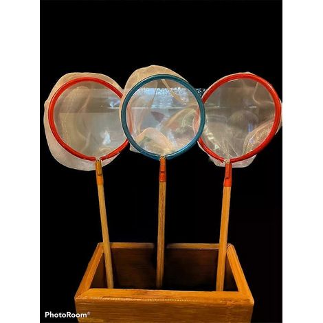 Filet à poissons pour aquarium, idéal pour les petits poissons, les combattants, les abeilles, les daphnies, les vers, etc. (1/4)