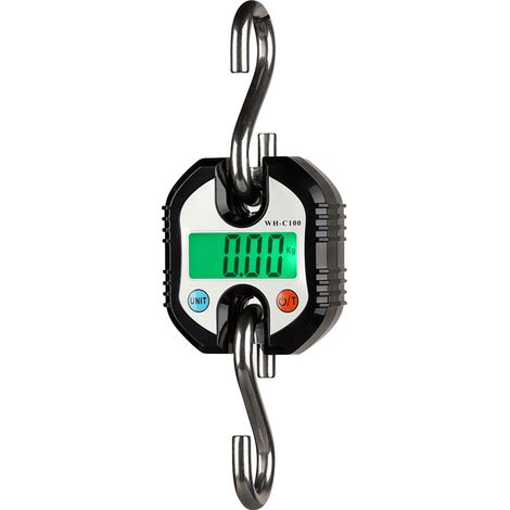 Digital Hanging Scale 150kg/ 330lb Portable Crane Scale LCD Backlight Steel Hook Scales for Farm Fishing Hunting Food Market Outdoor Work (1/3)