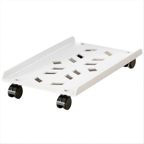 Support pour tour d'ordinateur portable, support pour unité centrale, support réglable avec 4 roulettes, support sous bureau (1/5)