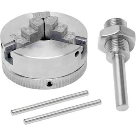 Mandrin à trois griffes en alliage de zinc, mandrin manuel, perceuse électrique, pour outils électriques de fixation du bois Crezuo (1/4)