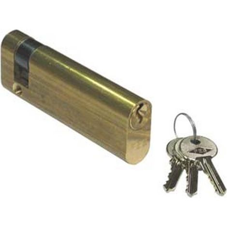 1PZ mezzo cilindro ovale per maniglioni antipanico nf150 - mm.86 decentrato (70x16) (nf150/m)