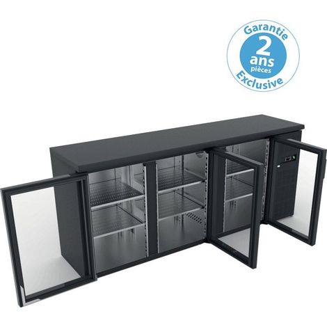Arrière Bar Skinplate 536 litres - Groupe Logé - 3 Portes Vitrées - Furnotel