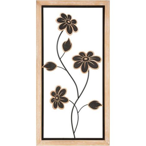 Pannello decorativo Mauro Ferretti legno metallo naturale 30x60 cm (1/5)