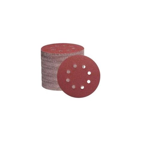 105PCS Disque de Ponçage 125mm, Disques a Poncer Papier Abrasifs 8 trous Idéal pour Poncer/Polir pour Ponceuse Excentrique (Grain 40/60/80/150/240/320/600)