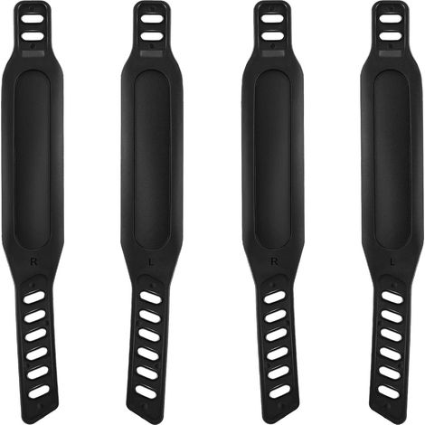2 paia di cinghie per pedali di cyclette - Cinghie universali da 4,3 x 30,5 cm per cyclette da usare a casa o in palestra. (1/4)