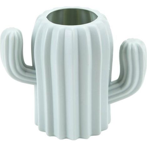 Vase en forme de cactus - KZQ - Style scandinave - Surface mate - Imitation porcelaine - Vert