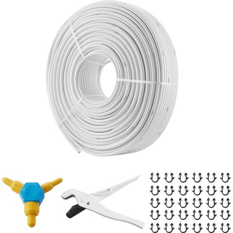 Mophorn PEX-AL-PEX-Rohr, 300 m, 5/8 Zoll Durchmesser, Aluminium-Kunststoff-Verbundrohr, Sauerstoffbarriere, Fußbodenheizung, 0,2 cm Dicke, innere Aluminiumschicht, PEX-Rohr für Sanitärinstallationen (1/5)