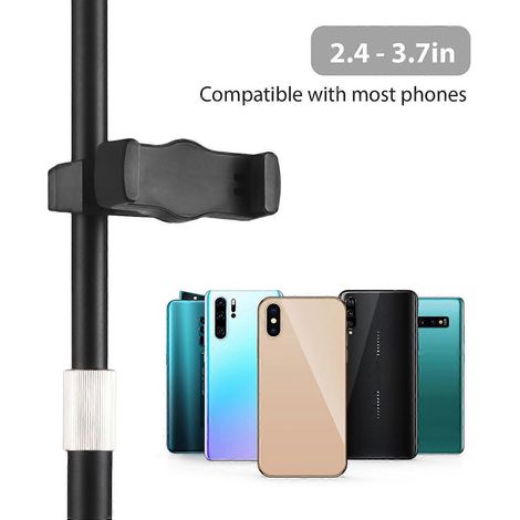 Lampe de bureau RGB pour visioconférence, 12 W, idéale pour les réunions Zoom, température de couleur de 3 000 à 6 500 K, pour la photographie. (1/4)