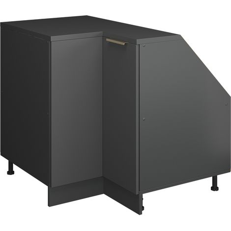 Meuble de cuisine d'angle pour combles R-Line, Anthracite-or, 75.6cm 1 porte, 60 cm de profondeur, Vicco (1/5)