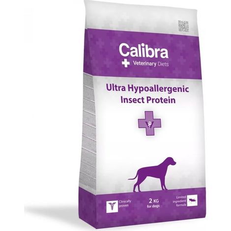 CALIBRA Veterinary Diets Ultra Hypoallergénique Insecte - croquettes pour chien - 2 kg