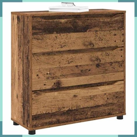 888855 Armoire de rangement Bois Ancien 80 x 31 x 81 cm (1/5)