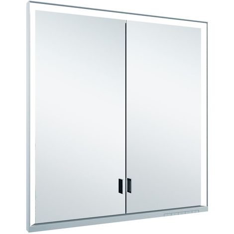 KEUCO Royal Lumos Spiegelschrank Wandeinbau 2-türig, lange Tür,