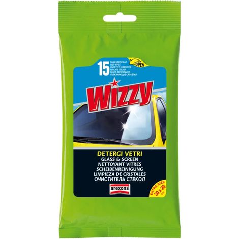 panni umidificati detergi vetri arexons "wizzy" 15 pz