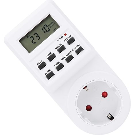 Steckdose mit Timer und LCD-Anzeige, TM03, EU-Stecker, 230 V (1/5)